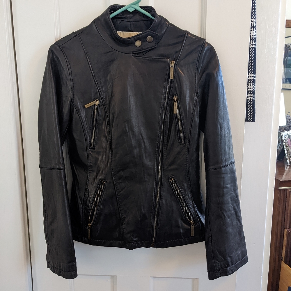 MICHAEL Michael Kors Moto Leather Jacket